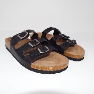 Rouge Helium Cork Sole Sandals